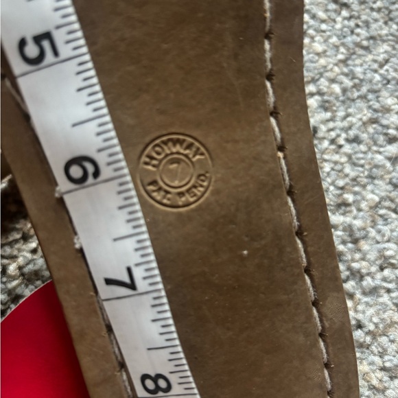 Red Leather Salt Water Sandals By Hoy 7 - Picture 6 of 8